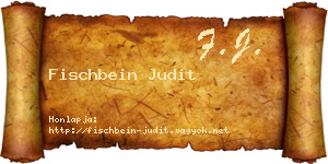 Fischbein Judit névjegykártya